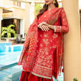 3PC Unstitched Festive Embroidered Suit (SUNW7JI077)
