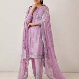 3pc - Stitched Embroidered Luxury Suit