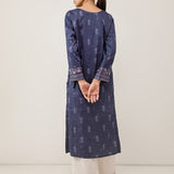 1pc - Stitched Basic Printed Cotton Silk Shirt