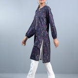 1pc Stitched Basic Printed Cotton Silk Shirt