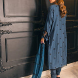 3PC Unstitched Embroidered Festive Suit (DD006)