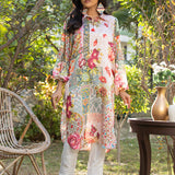 1pc - Stitched Basic Printed Cotton Silk Shirt