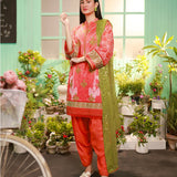 3PC STITCHED LUXURY LAWN EMBROIDERED SUIT