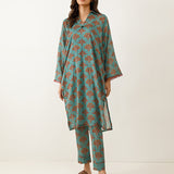 2pc - Stitched Basic Printed Cambric Suit