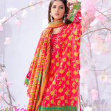 3pc Unstitched - Printed Lawn Silk (SI1)