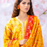 3PC Unstitched Printed Lawn Silk (SI11)