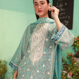 SKY BLOOM - LUXURY LAWN EMBROIDERED SUIT