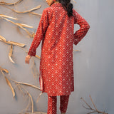 2pc- Unstitched Printed Khaddar