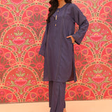 2pc- Solid Rice Slub Suit