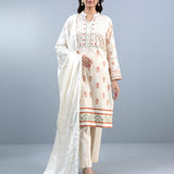 3pc - Stitched lawn Suit