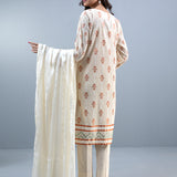 3pc - Stitched lawn Suit