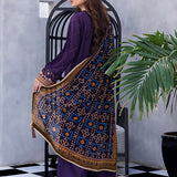 3pc- Unstitched Dyed Embroidered Lawn Suit