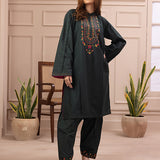 2pc - Stitched Embroidered Cambric Suit