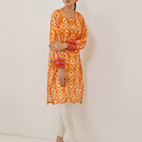 1pc - Stitched Basic Printed Lawn  Shirt