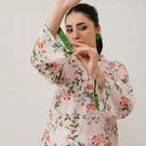 1pc - Stitched Basic Printed Lawn  Shirt