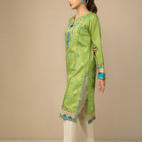 1pc - Stitched Cotton Silk Shirt