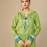 1pc - Stitched Cotton Silk Shirt