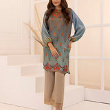 1Pc Stitched Printed Silk Dress