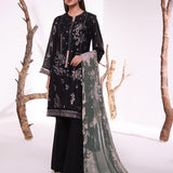 MONOCHROME EMBROIDERED LAWN SUIT