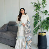 3PC Unstitched Festive Embroidered Suit (SUNW7JI092)