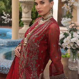 3PC UNSTITCHED FESTIVE EMBROIDERED SUIT (NO013)