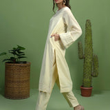 2PC Unstitched Dyed Embroidered Shirt & Trouser