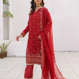 3PC Unstitched Festive Embroidered Suit (SUNW7CH109)