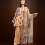 2pc Unstitched Shirt & Dupatta