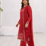 3PC Unstitched Festive Embroidered Suit (SUNW7CH109)
