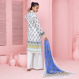 3pc Unstitched - Printed Lawn Suit