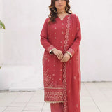3PC Unstitched Festive Embroidered Suit (SUNW7CH109)