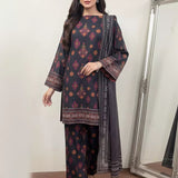 3PC Unstitched Printed Silk Lawn (SUNS25ASI184)