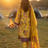 3PC Unstitched Printed Silk Lawn Suit (SUNS7ASI338)