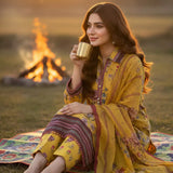 3PC Unstitched Printed Silk Lawn Suit (SUNS7ASI338)