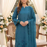 3PC Unstitched Cambric Embroidered Suit (SSW6U3P885)