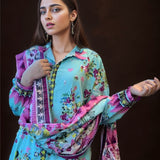 3pc Unstitched Lawn Suit