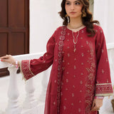 3PC Unstitched Festive Embroidered Suit (SUNW7CH110)