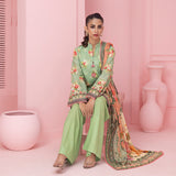 3pc Unstitched - Printed Lawn Suit