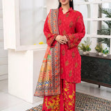 3PC Stitched Embroidered Suit (WP7L3PEC383)