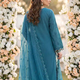 3PC Unstitched Cambric Embroidered Suit (SSW6U3P885)