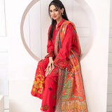 3PC Stitched Embroidered Suit (WP7L3PEC383)
