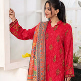 3PC Stitched Embroidered Suit (WP7L3PEC383)