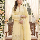 3PC Unstitched Cambric Embroidered Suit (SSW6U3P884)