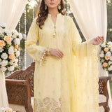 3PC Unstitched Cambric Embroidered Suit (SSW6U3P884)