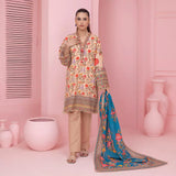 3pc Stitched - Printed Lawn Suit