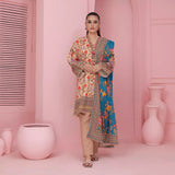 3pc Stitched - Printed Lawn Suit