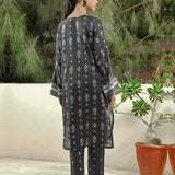 2pc - Basic Printed | B&W Stitched Suit