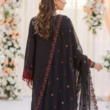 3PC Unstitched Cambric Embroidered Suit (SSW6U3P883)