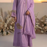 3PC Stitched Embroidered Suit (EUAL3PELP180)