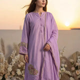 3PC Stitched Embroidered Suit (EUAL3PELP180)